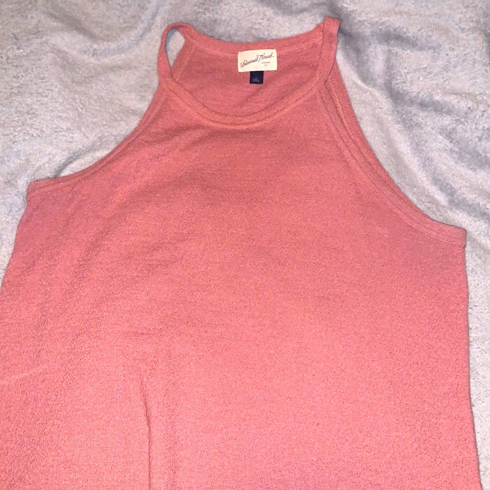 Women’s Pink Linen Universal Thread Racer Back Tank